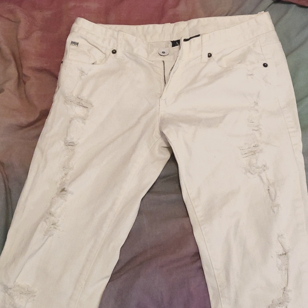 White Armani jeans